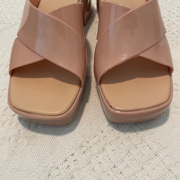 Jeffrey Campbell bubble gum platform cross band strap slides 10 SHELF 4846 - Picture 8 of 10
